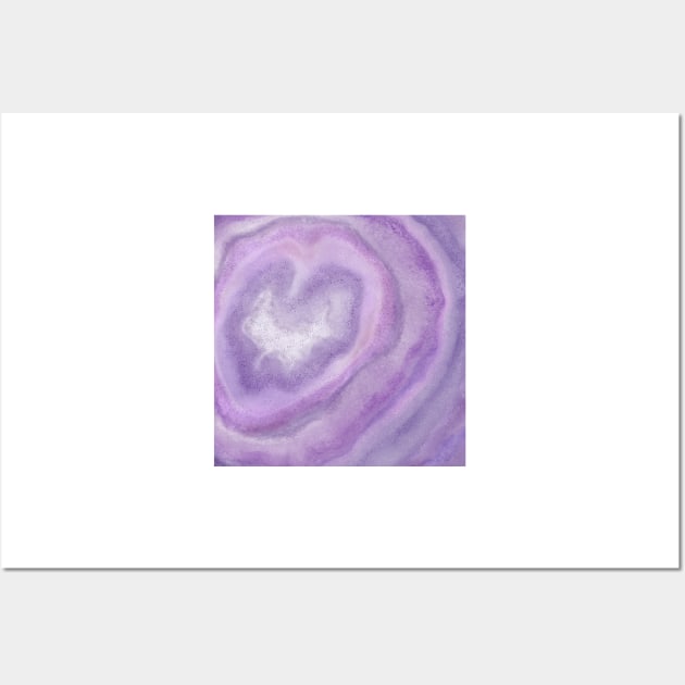 Amethyst Geode Wall Art by lizzyad